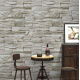 Yellow Brick Stone Patterned Self Adhesive 3d Wall Shelf Door Covering Paper 3 Meters 60 Cm